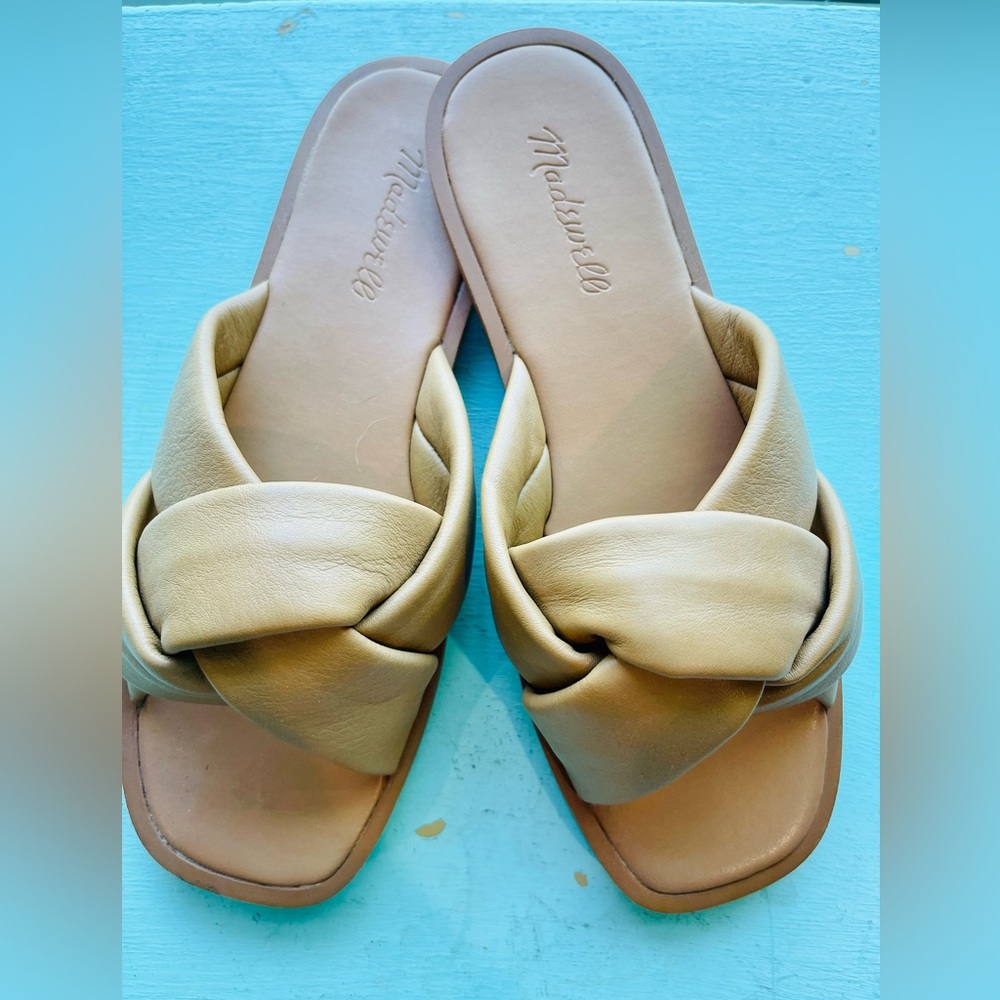 Madewell slides, size 7, tan